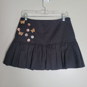 Anthro Sara Berman Pleated Mini Skirt